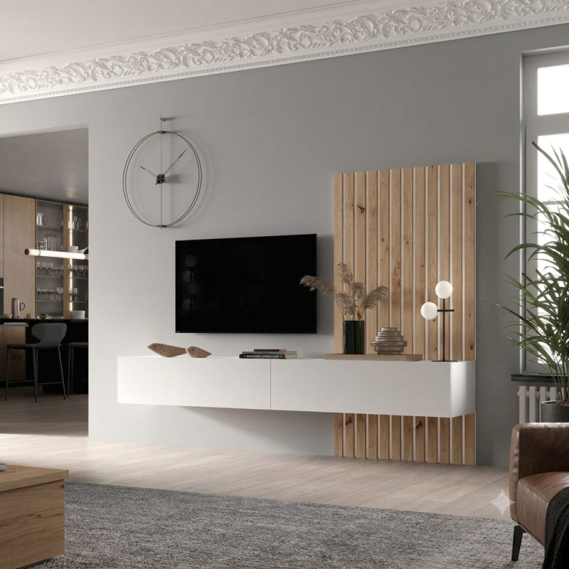 Mueble Comedor Pisa | Diseño Suspendido Moderno y Minimalista