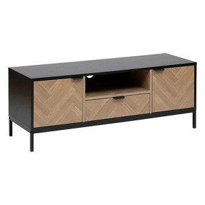 Mueble TV Industrial con Puertas y Cajón | Estilo Moderno y Funcional