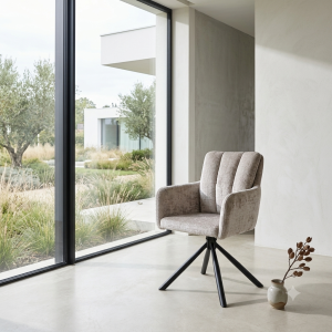 Silla Giratoria Moderna Tapizada | Comodidad y Diseño | Muebles Sari