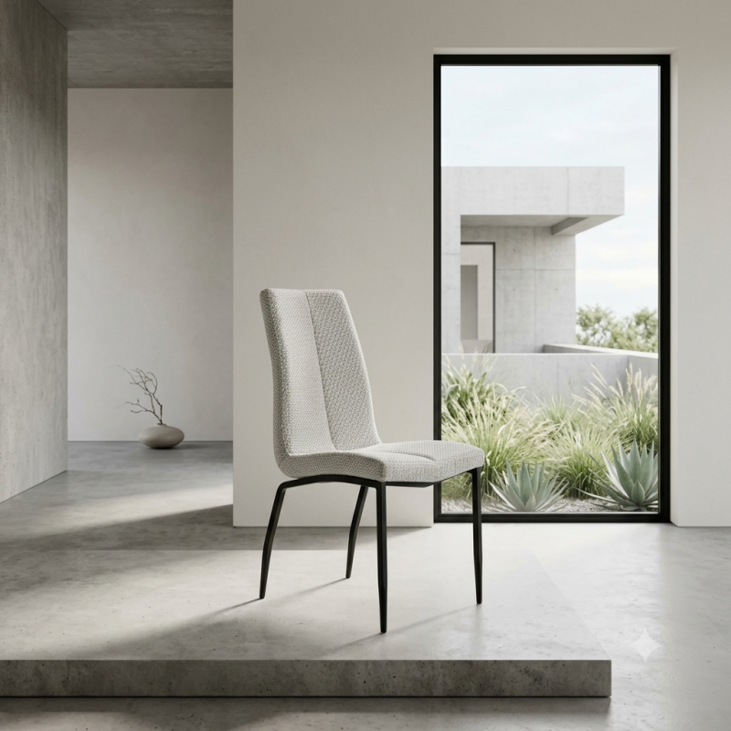 Silla de Comedor Tapizada con Textura | Estilo Moderno | Muebles Sari
