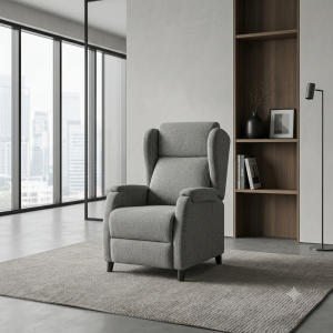 Sillón Relax Eléctrico Gris con Orejeras | Muebles Sari