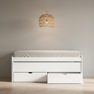 Cama Compacta Nido de Madera de Pino | Ahorra Espacio | Muebles Sari
