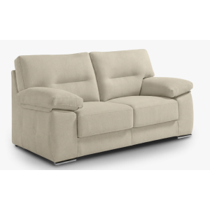 Sofá 3 Plazas OMIN Beige con Patas Metálicas | Sari