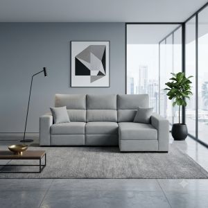 Sofá Chaise Longue Minimalista | Diseño Moderno y Confort | Muebles Sari