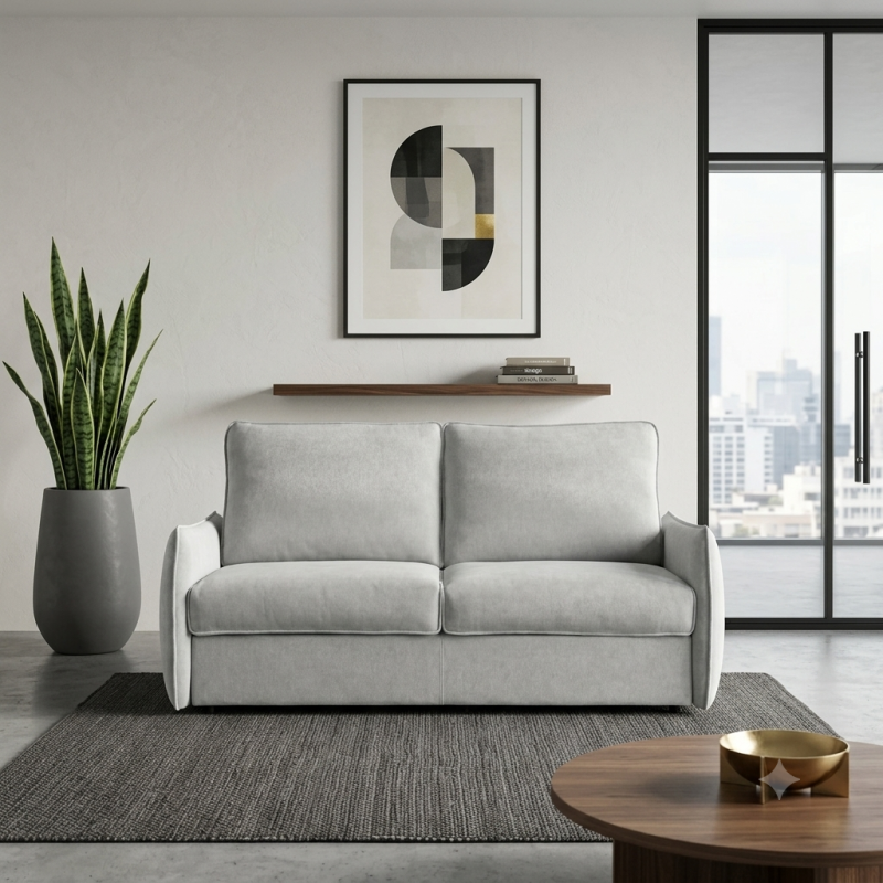 Sofá Cama Italiano de Diseño | Confort y Estilo Minimalista | Muebles Sari