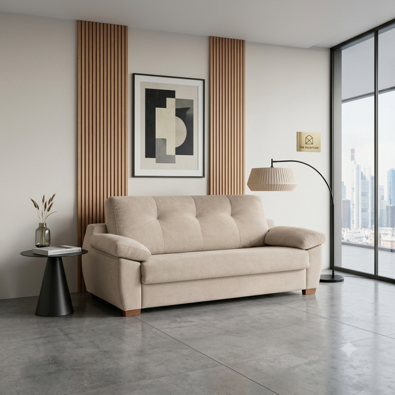 Sofá Cama Italiano con Brazos Baúl | Confort y Diseño | Muebles Sari