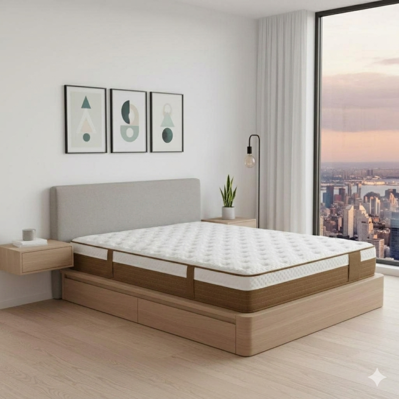 Colchón Muelles Ensacados y Viscoelástica 30 cm |Muebles Sari