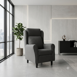 Butaca Orejera Color Marengo | Diseño Elegante y Ergonómico