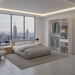 VESTIDOR COLOR BLANCO