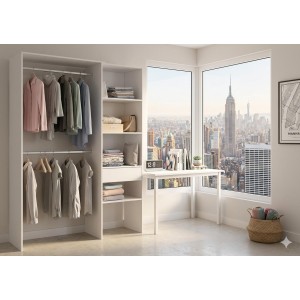 VESTIDOR COLOR BLANCO