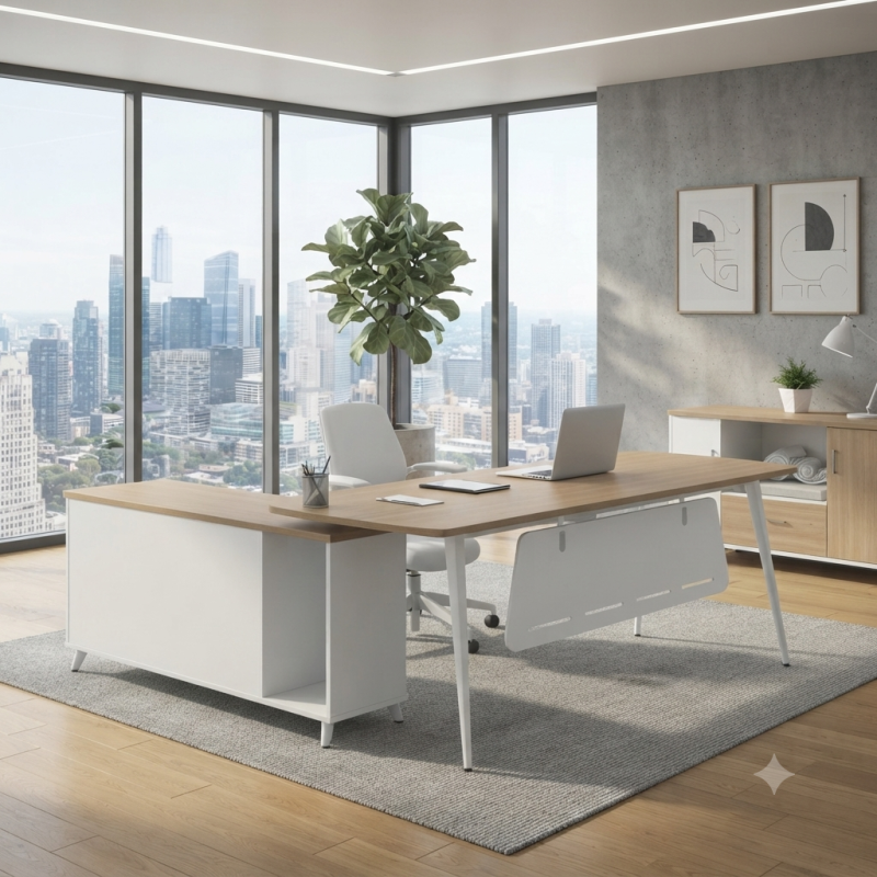 Escritorio Ejecutivo en L Profesional | Diseño Moderno | Muebles Sari