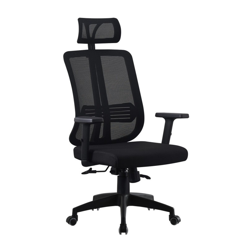 Silla de Oficina Ergonómica con Reposacabezas | Muebles Sari