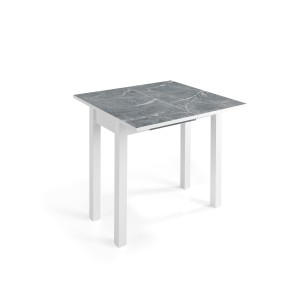 Mesa de Cocina Extensible con Cajón Mármol | Muebles Sari