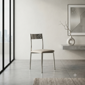 Silla Cocina y Comedor Aluminio Beige | Muebles Sari