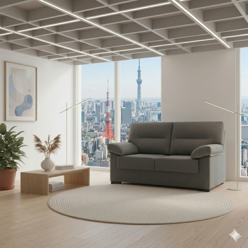 Sofá de 2 Plazas Moderno Gris | Confort para tu Salón