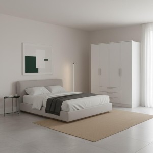 Armario 4 Puertas Roble | Almacenamiento y Estilo