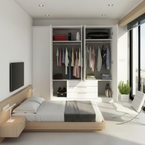 Armario 4 Puertas Roble | Almacenamiento y Estilo